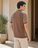 Zip Collar Knit Polo