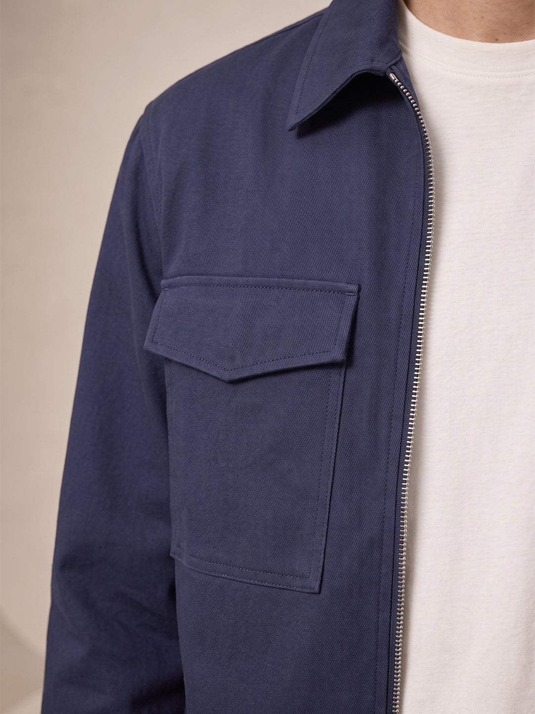 Cotton Twill Utility Jacket