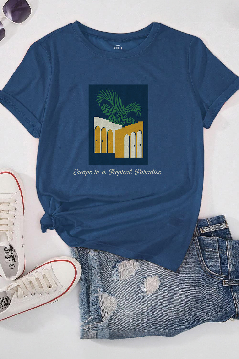 Boyfriend Tropical Paradise Classic Fit T-Shirt