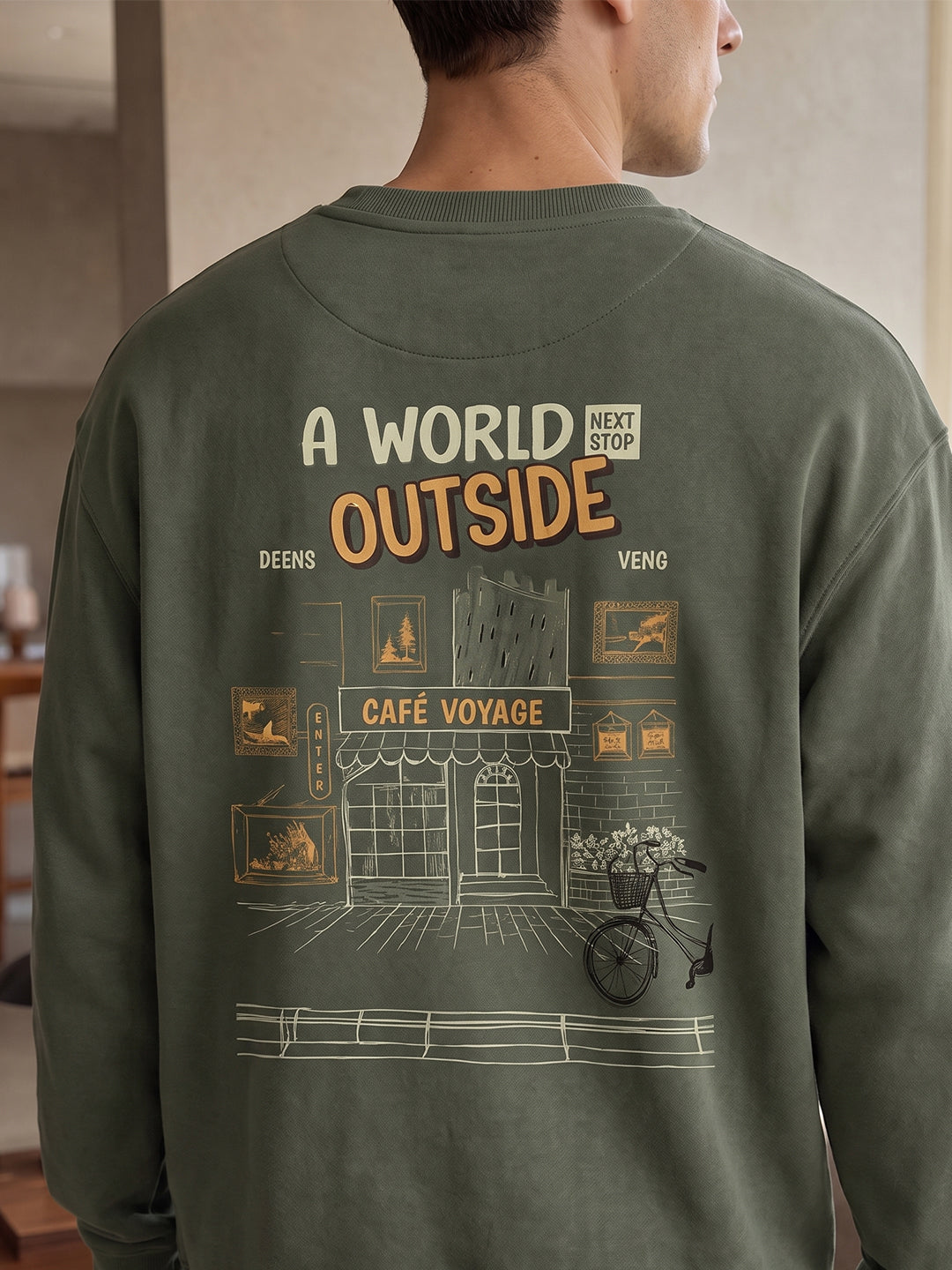 A world outside Oversized  Sweatshirt