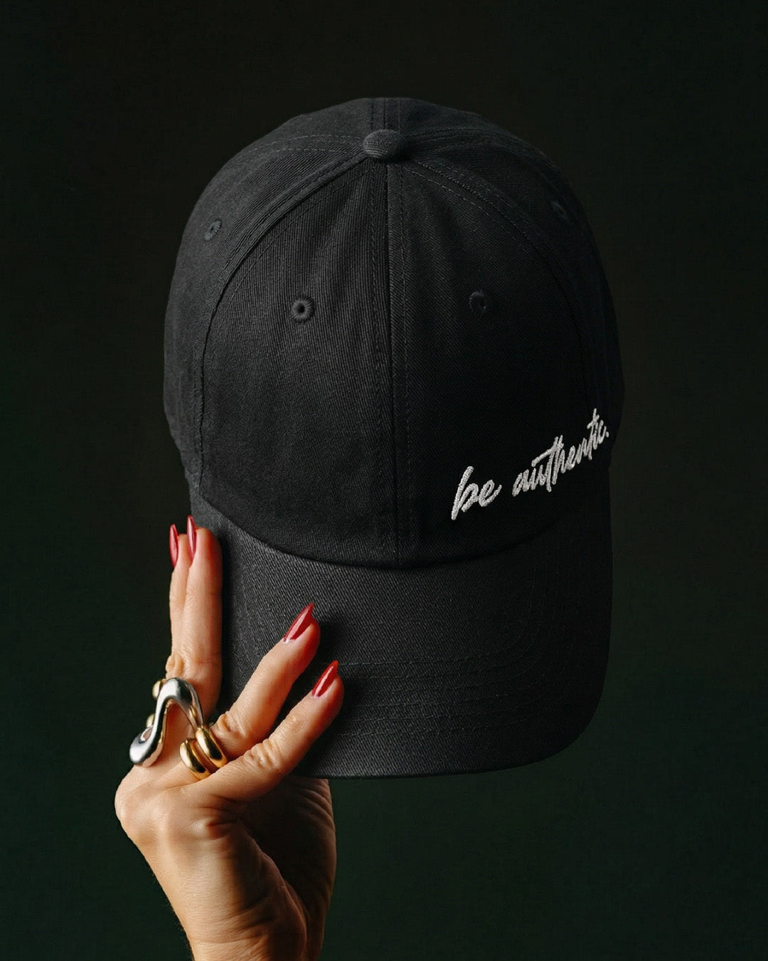 Authentic Script Baseball Cap