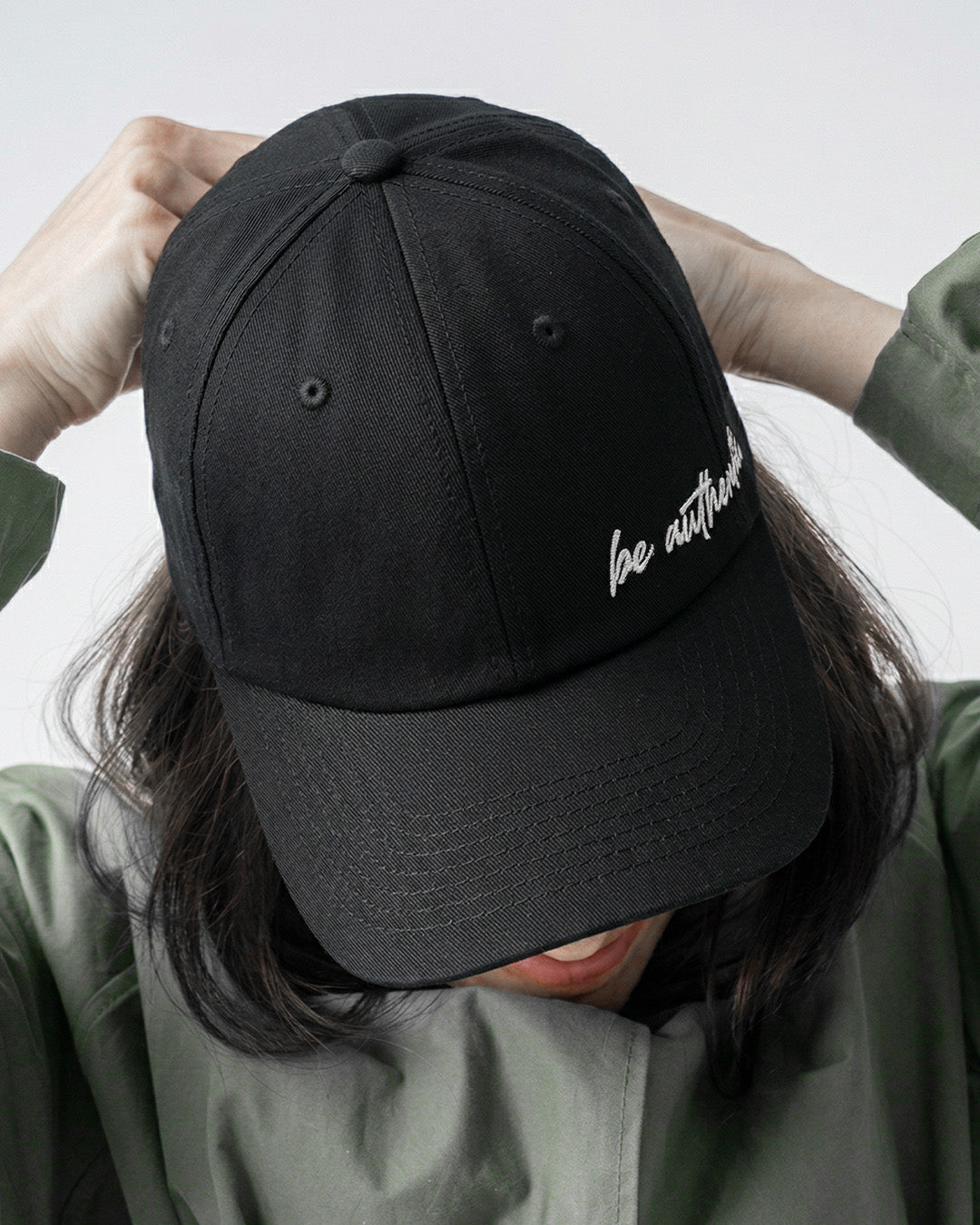 Authentic Script Baseball Cap