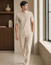 Oceanic Knit Textured Polo T-Shirt