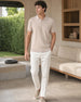 Drop Needle Textured Polo T-Shirt