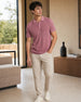 Multi Textured Polo T-Shirt