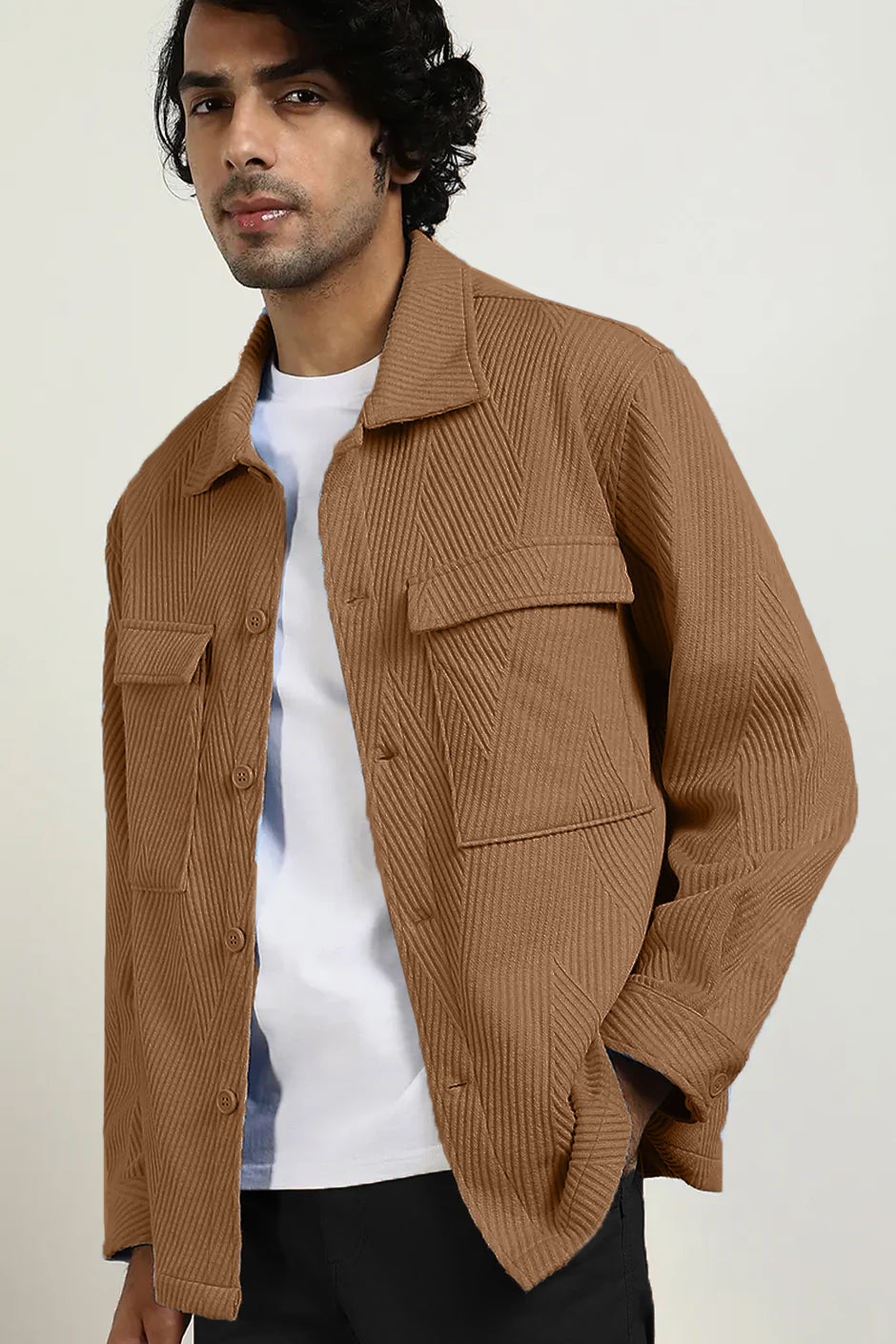 Oversized Textured Shackets
