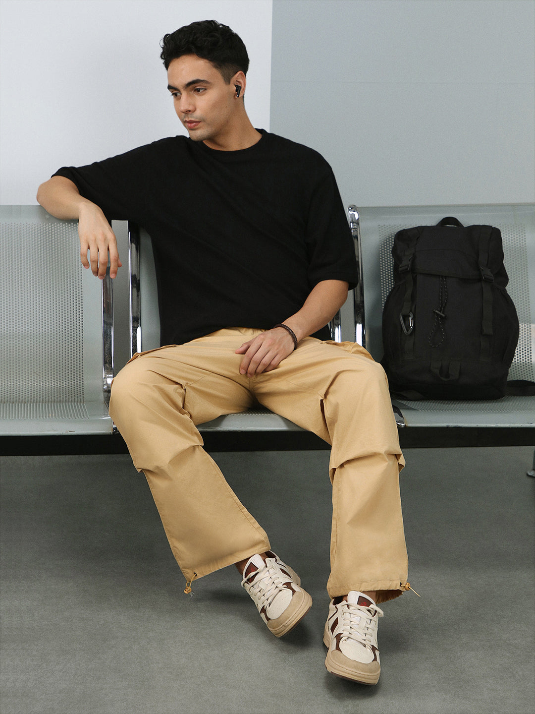 Ottoman Textured Relaxed Fit Tee