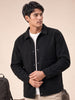 Men’s Regular Fit Knitted Suede Shacket