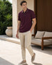 Zip Collar Polo T-Shirt