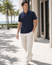 Zip Collar Polo T-Shirt