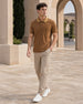 Striped Collar Polo T-Shirt