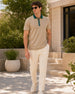 Zipper Collar Polo T-Shirt