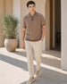 Zip Collar Knit Polo