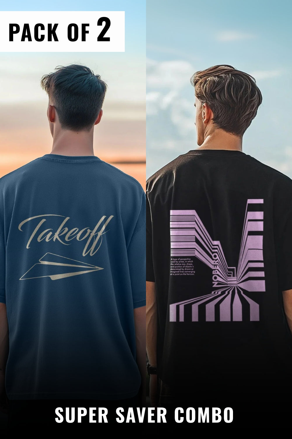 Pack of 2 Oversized Tees
