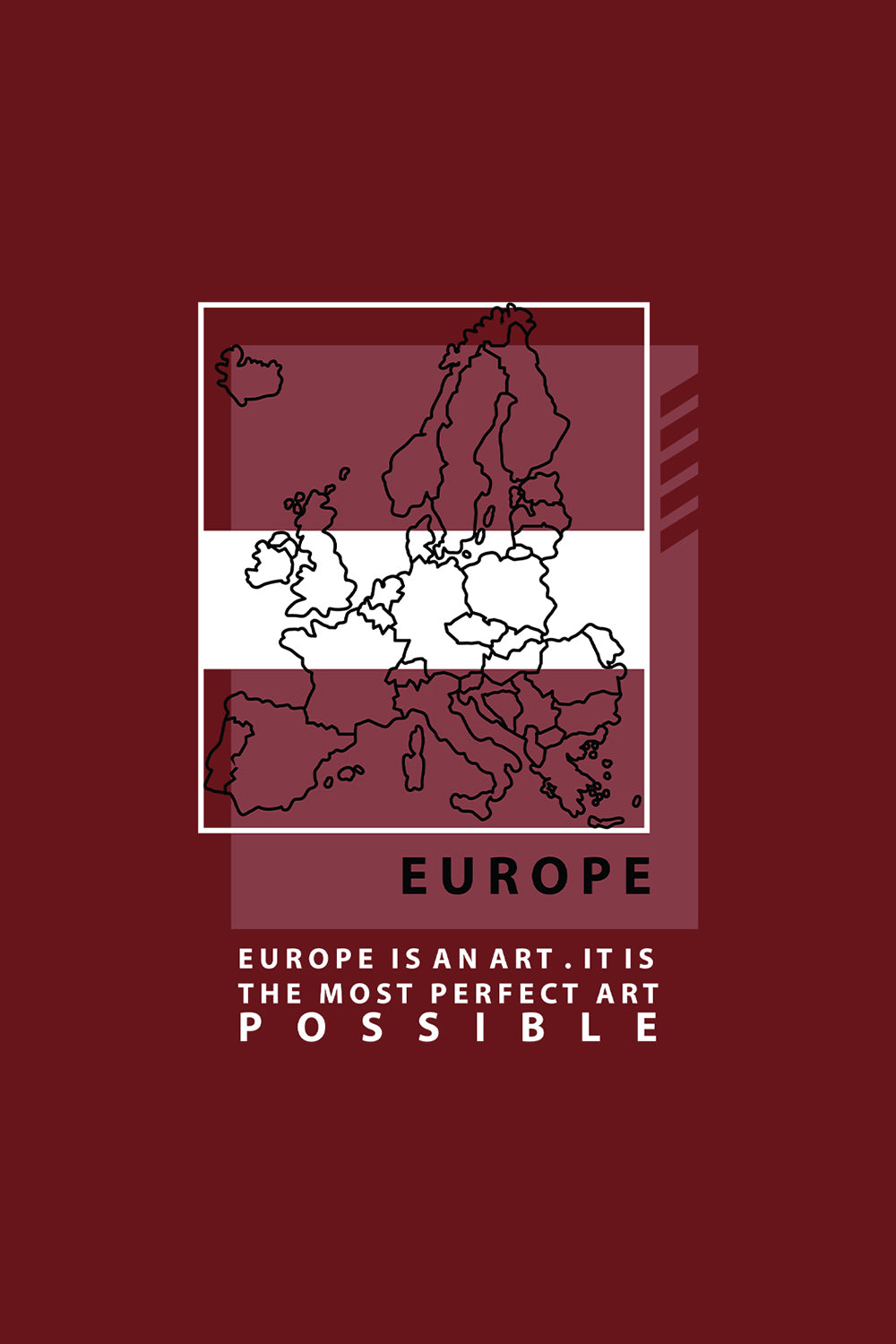 Europe map Classic Fit T-Shirt