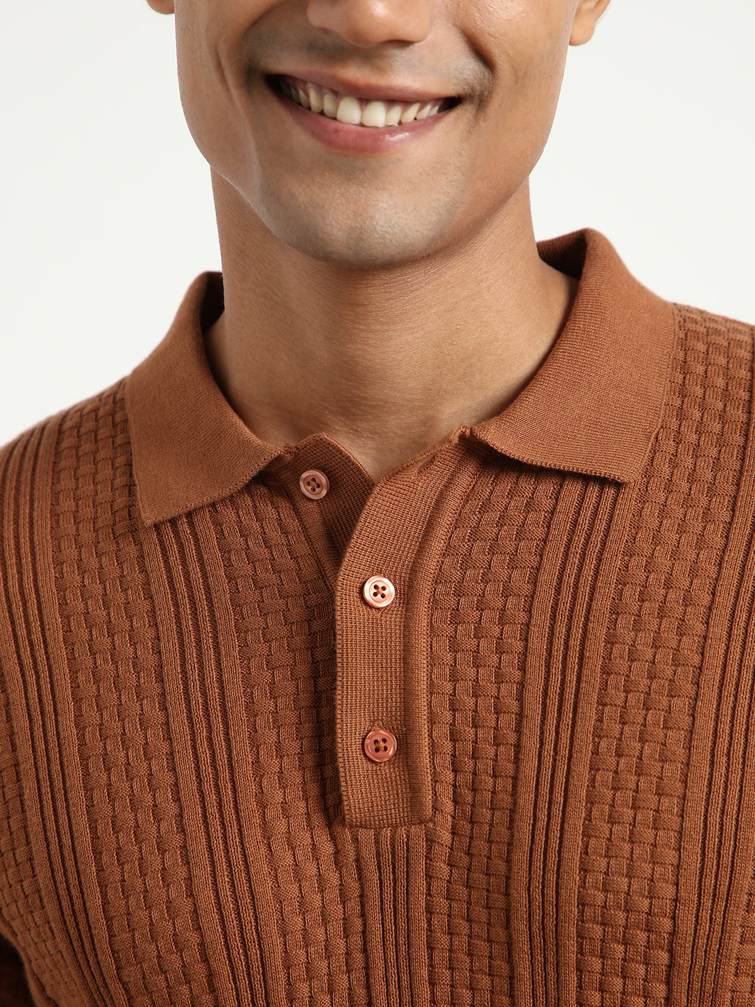 Oxford Textured Polo T-Shirt