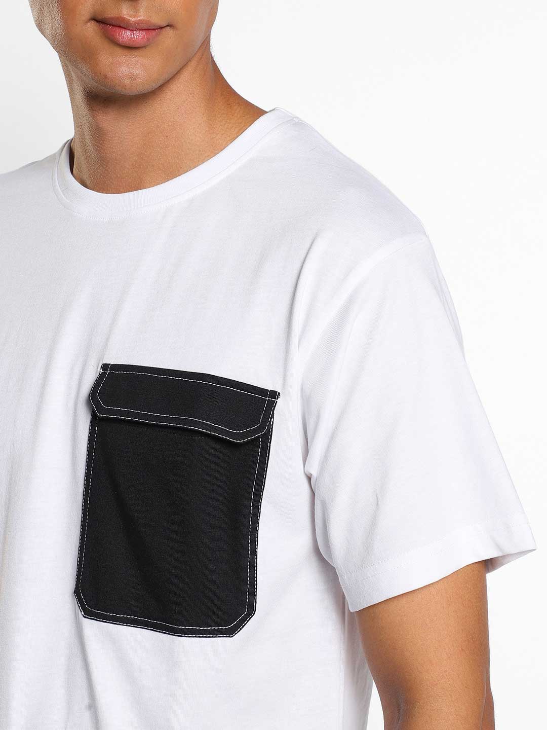 Contrast Pocket Oversized T-Shirt