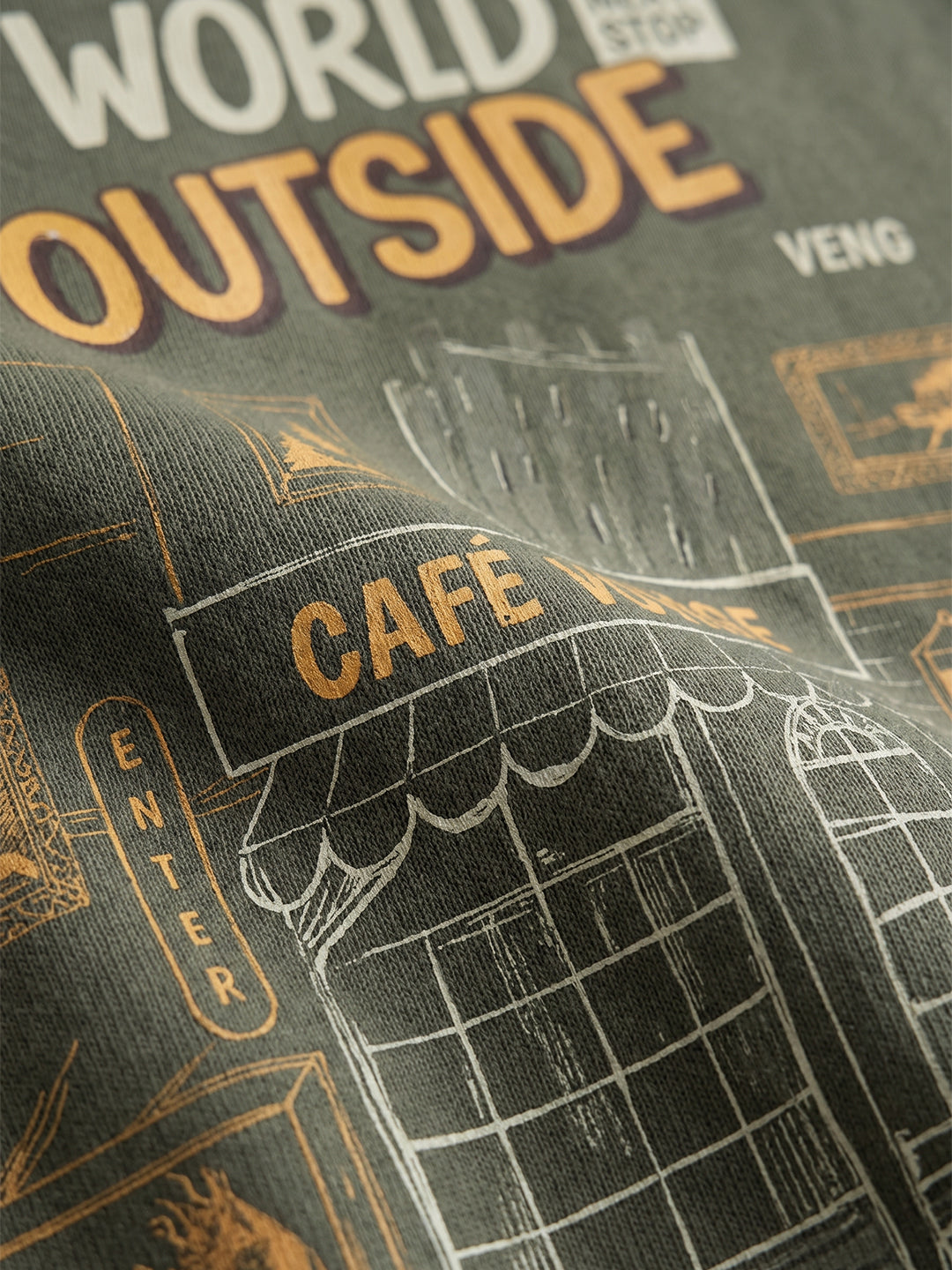 A world outside Oversized  Sweatshirt