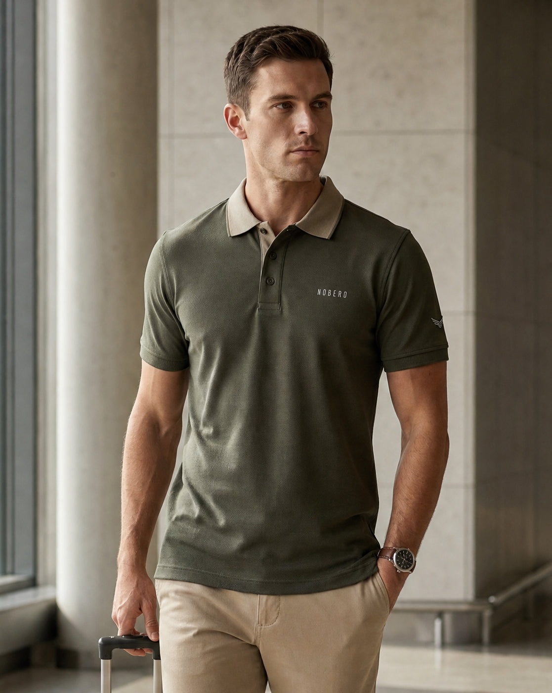 Contrast Edge Polo T-Shirt