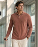 Popcorn Textured Full Sleeve Polo T-Shirt