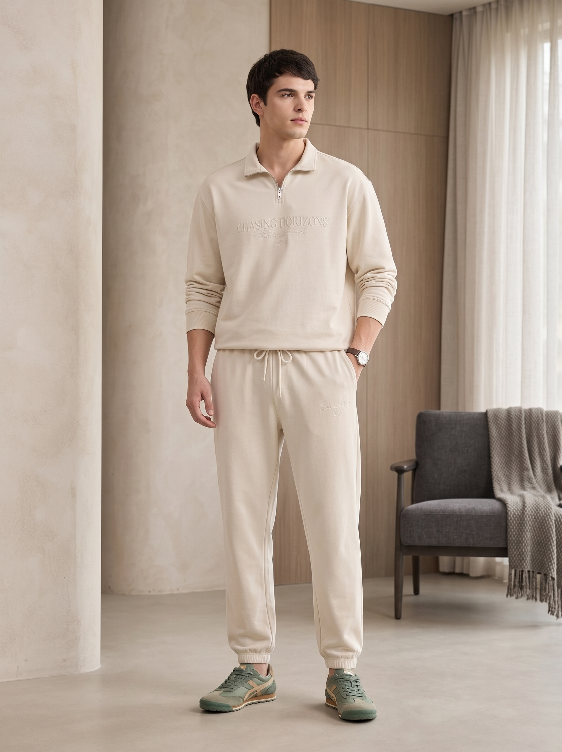 Chasing Horizons High Neck Oversized Co-ord Set