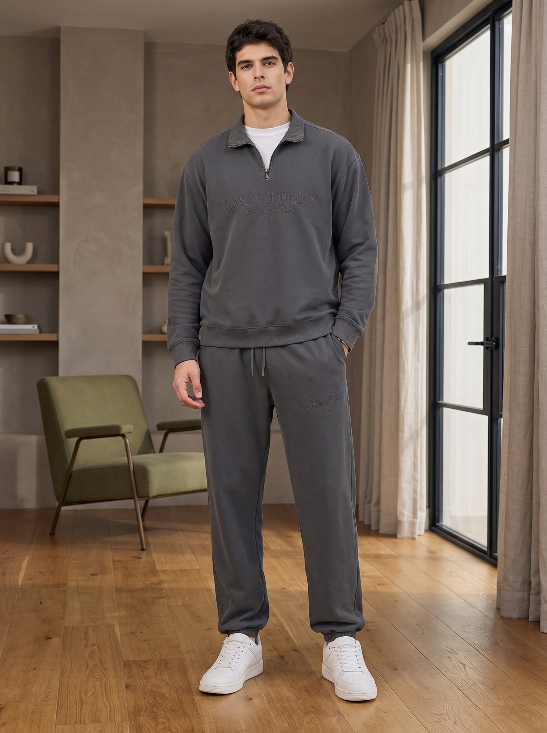Chasing Horizons High Neck Oversized Co-ord Set