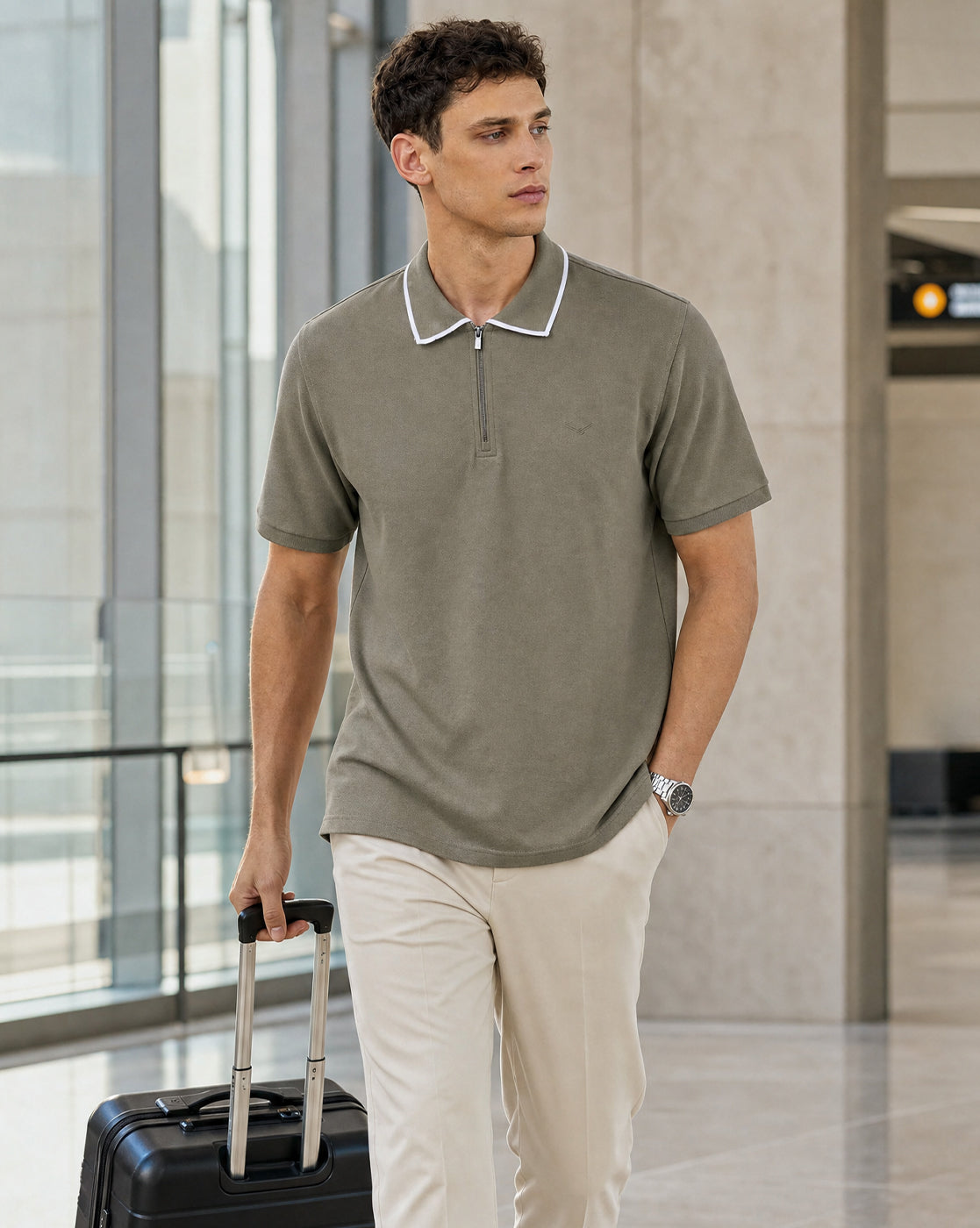 EdgeLine Zip Polo T-Shirt