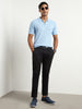 Cascade Zip Textured Polo T-Shirt