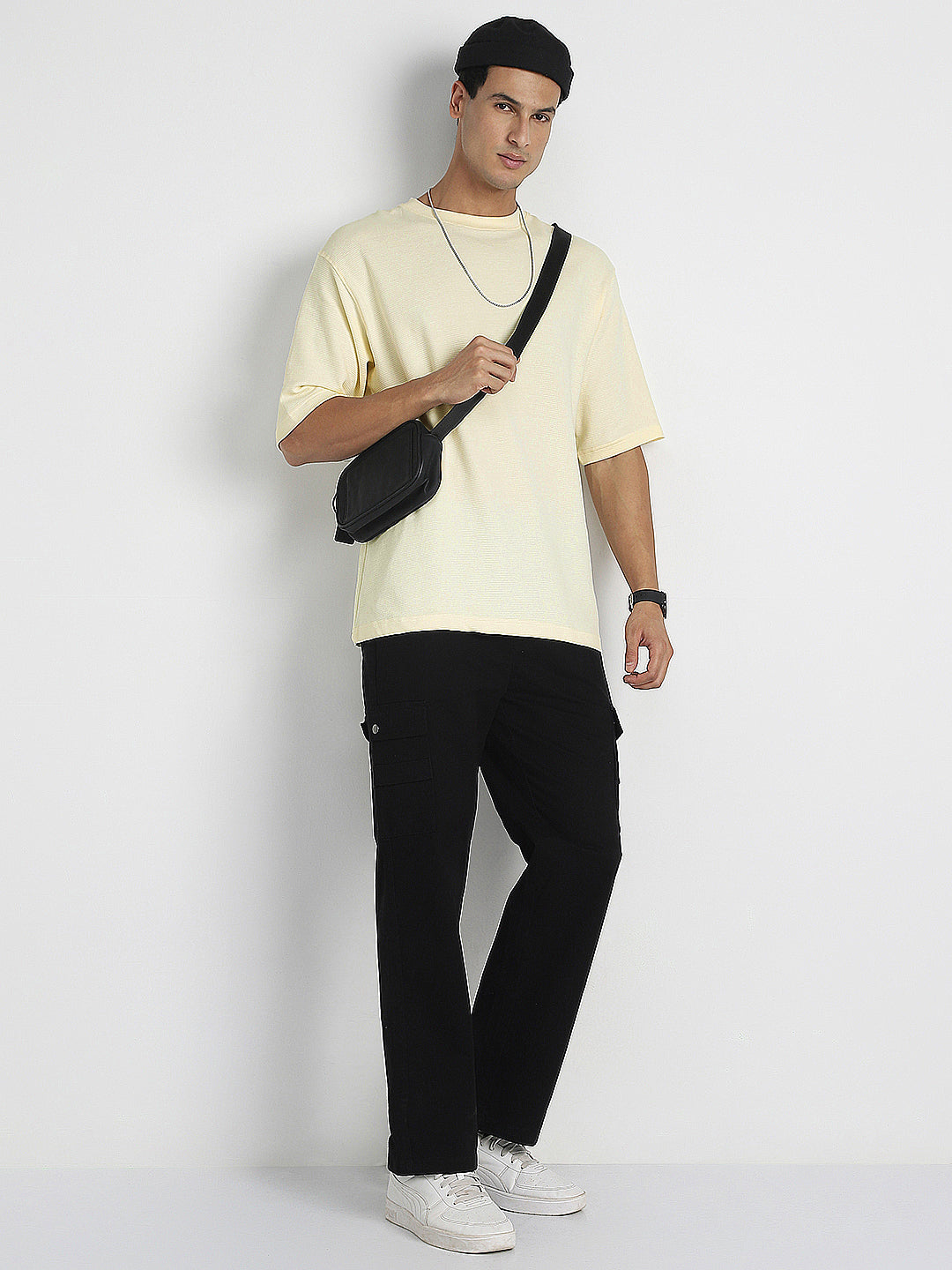 Ottoman Textured Relaxed Fit Tee