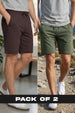 2-Pack Zip Pocket Shorts