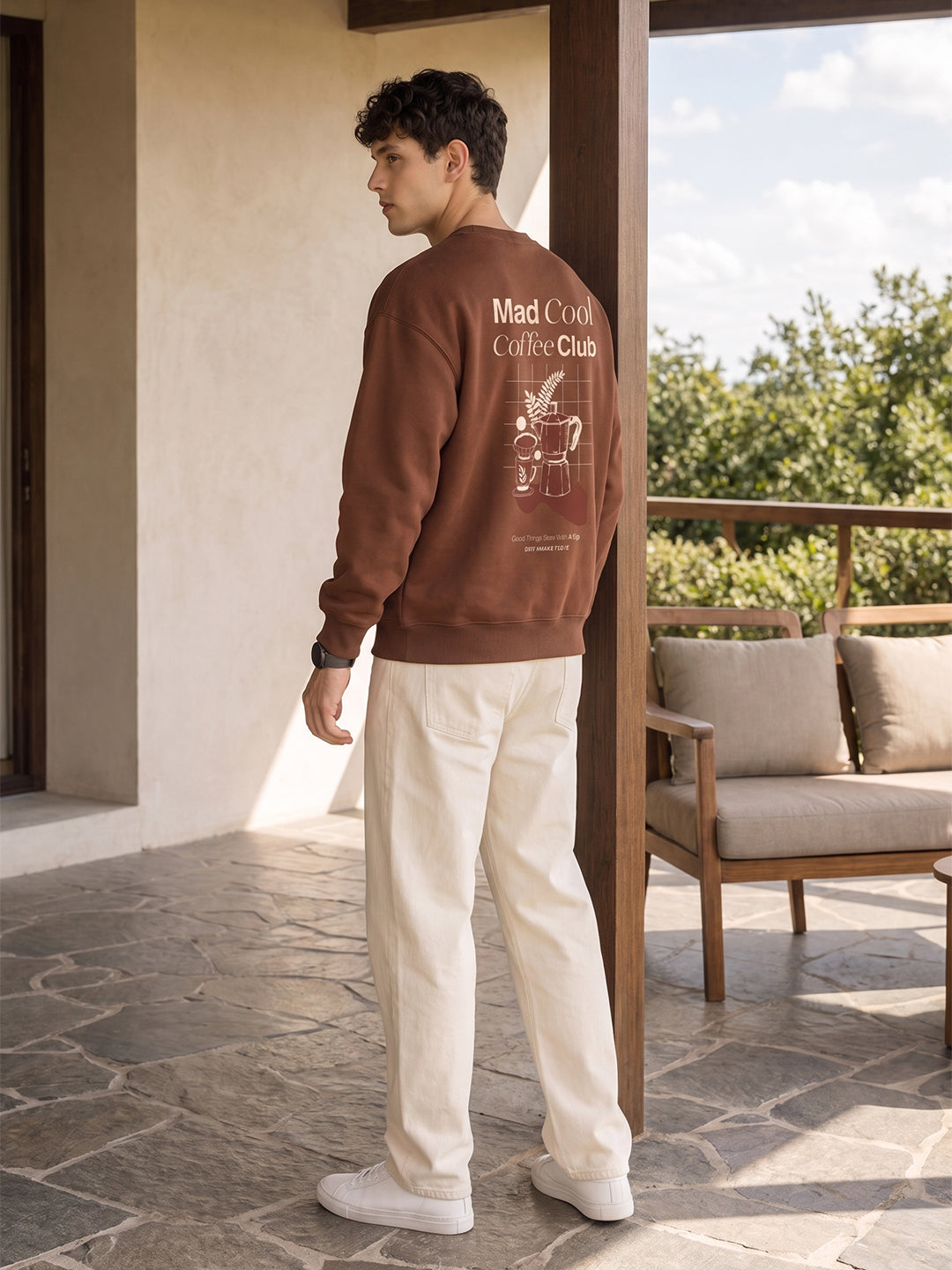 Mad Cool Coffee Club Oversized  Sweatshirt