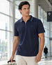 Zip Collar Polo T-Shirt