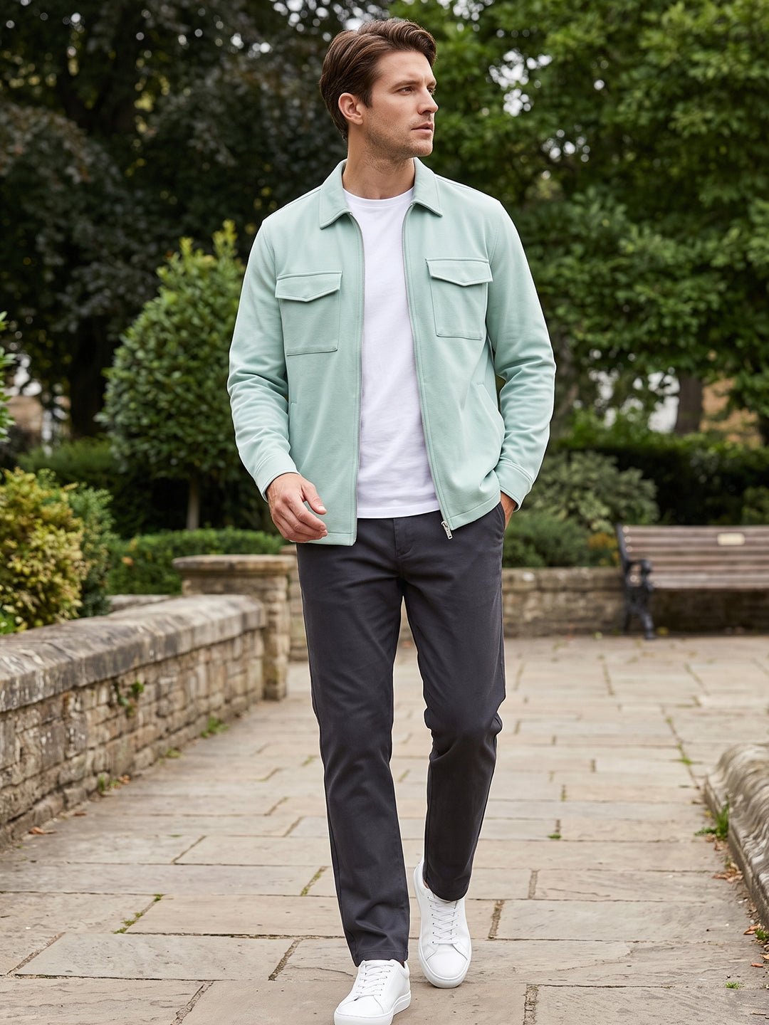 Cotton Twill Utility Jacket