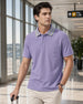 Striped Collar Polo T-Shirt