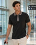 Zipper Collar Polo T-Shirt