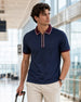 Zipper Collar Polo T-Shirt