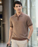 Zip Collar Knit Polo