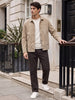 Men’s Regular Fit Knitted Suede Shacket