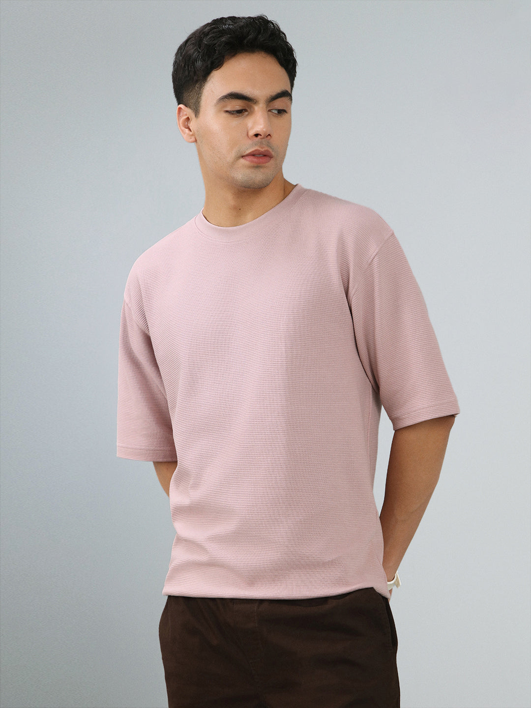 Ottoman Textured Relaxed Fit Tee