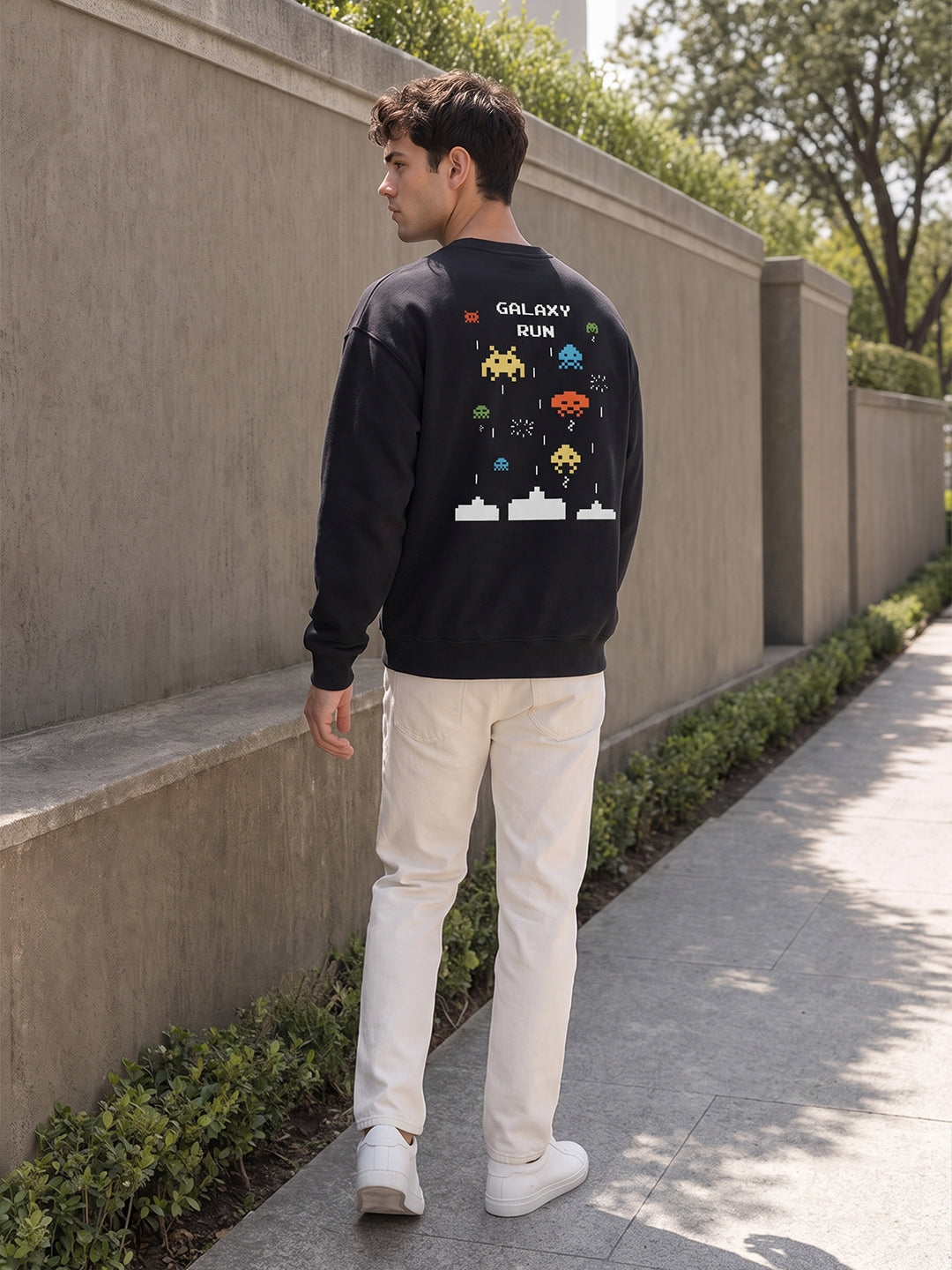 Galaxy Run Oversized  Sweatshirt