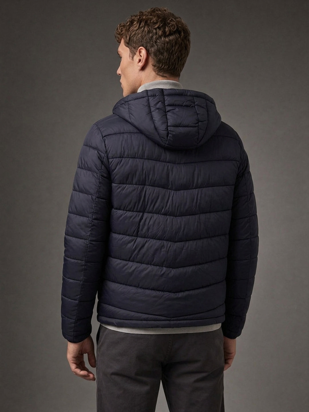 Men’s Hooded Quilted Puffer Jacket