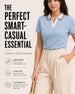 Women’s Contrast Johnny Collar Polo T-Shirt