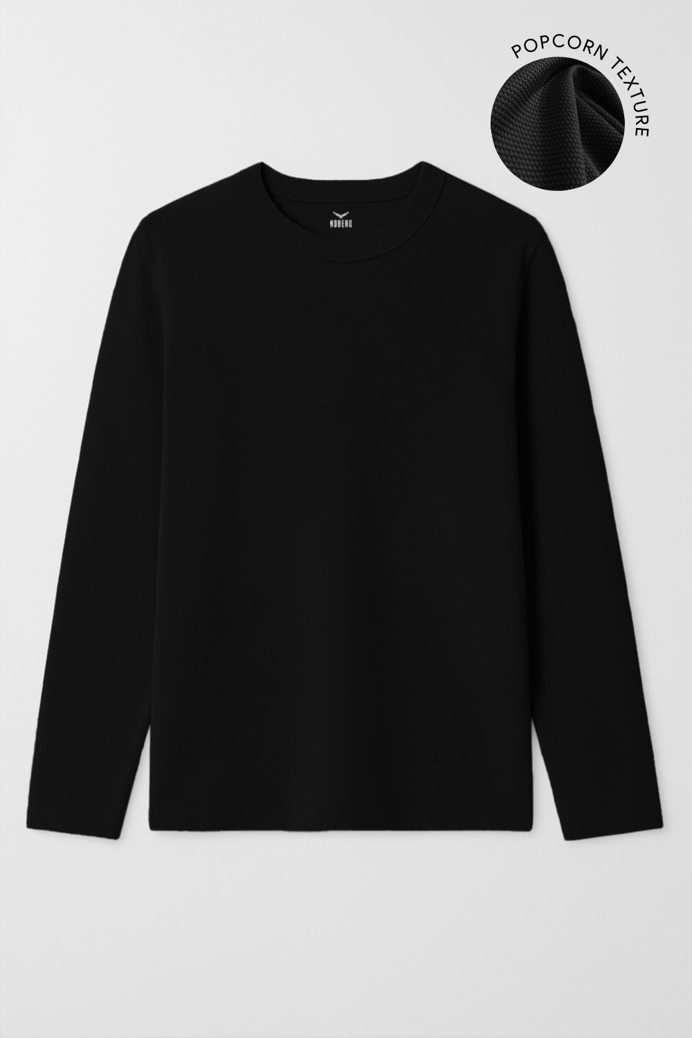 Popcorn Texture Full Sleeve T-Shirt