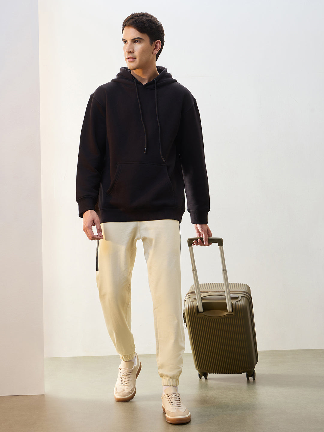 Tricolor Stripe Tapered Fit Joggers