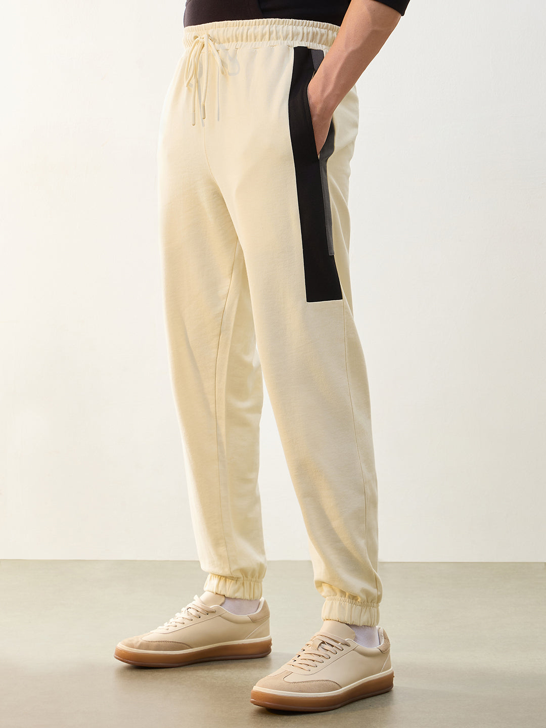 Tricolor Stripe Tapered Fit Joggers