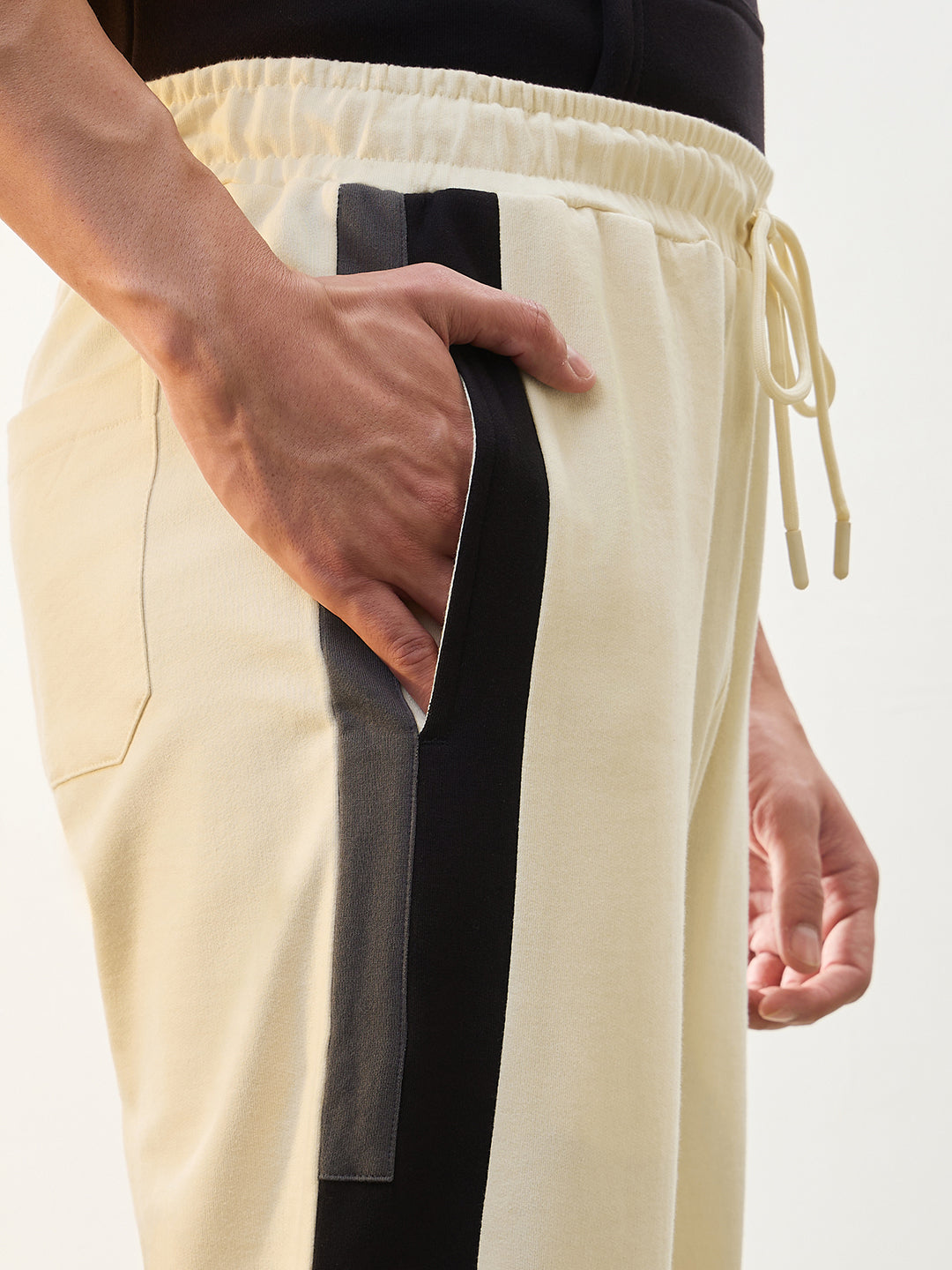 Tricolor Stripe Tapered Fit Joggers