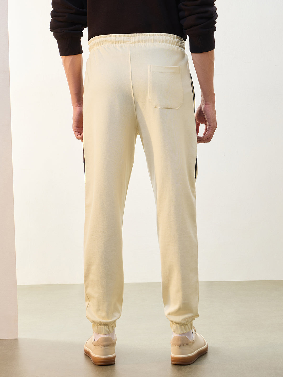 Tricolor Stripe Tapered Fit Joggers