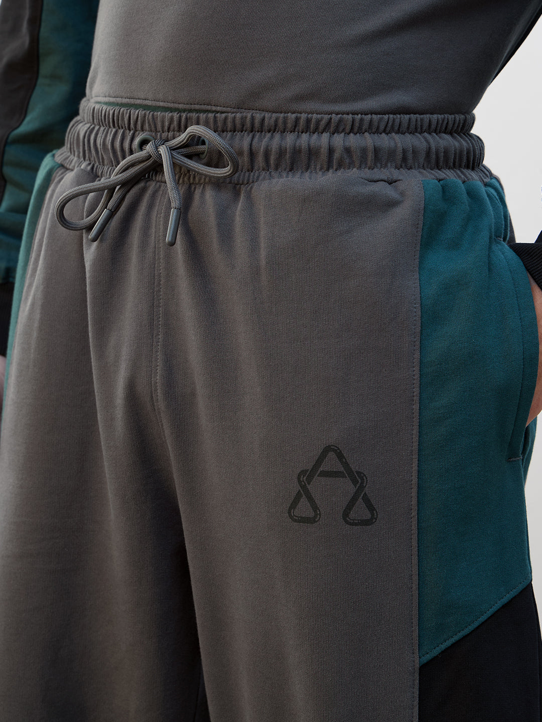 Colorblock Graphic Oversized Co-ord Set