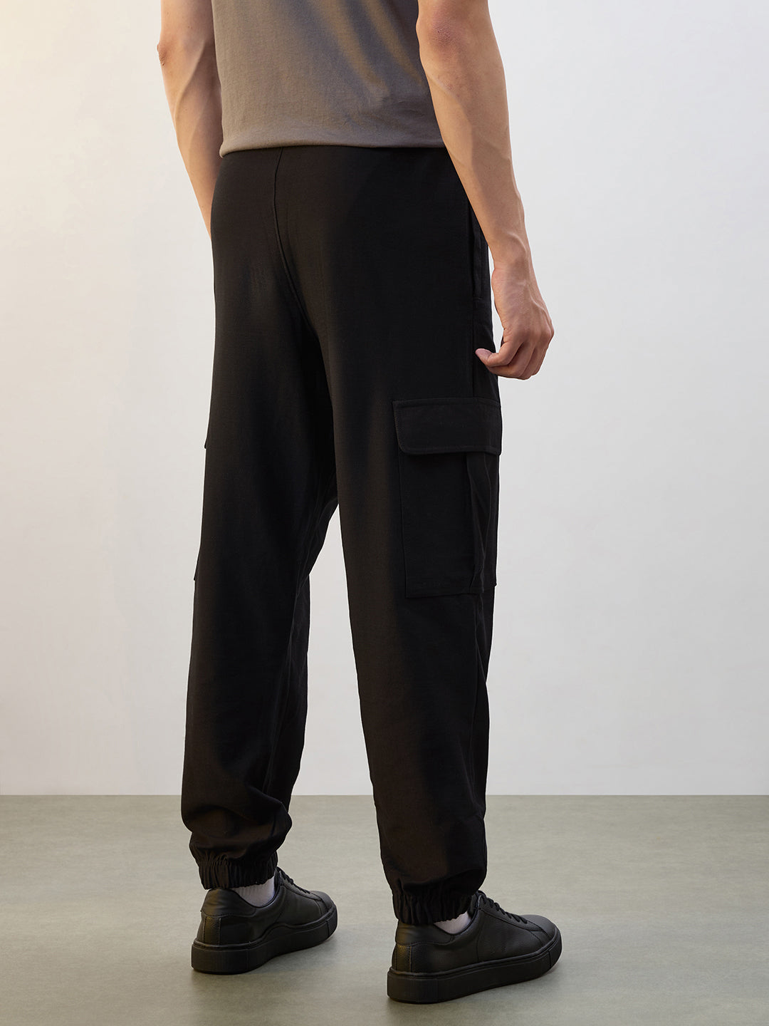Cotton Twill Cargo Joggers