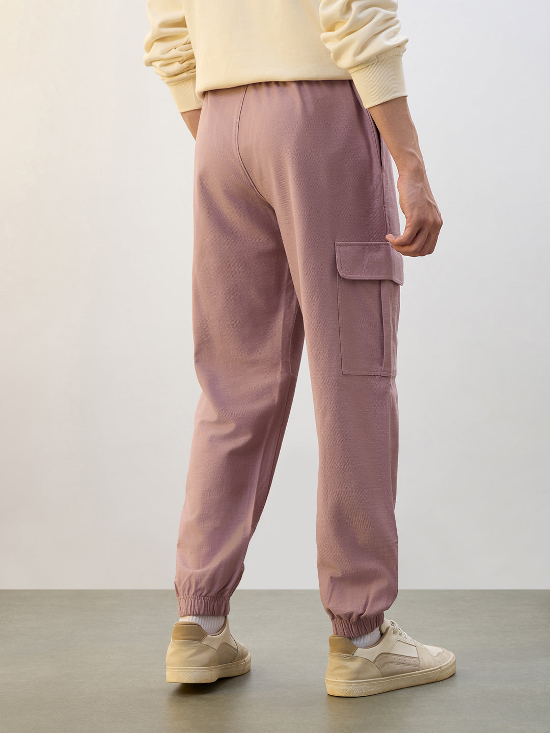 Cotton Twill Cargo Joggers